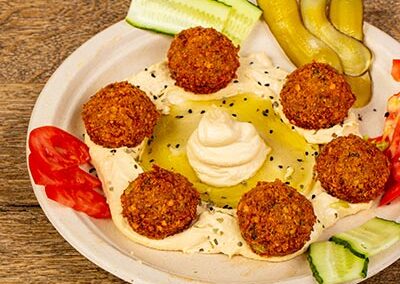 Hummus with Falafel