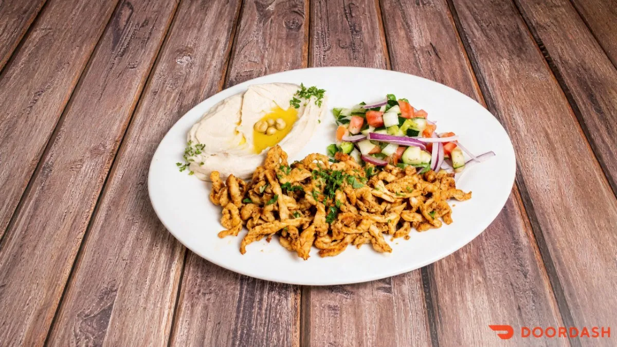 Chicken shawarma plate